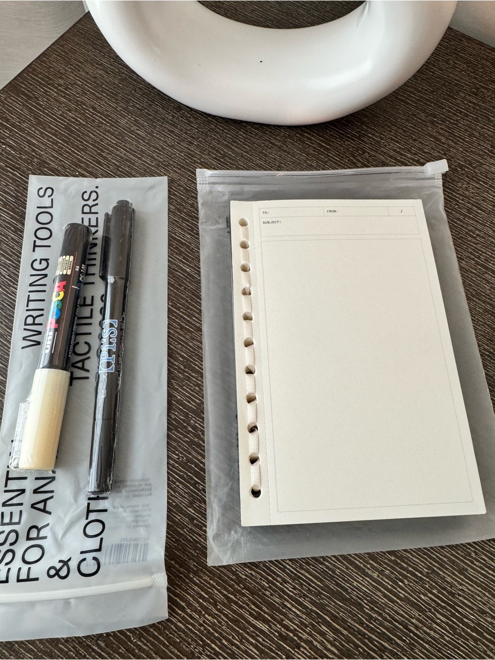 Cloth & Paper Minimalist Message Pad Set | Japanese Stationery Bundle - Picture 3 of 6